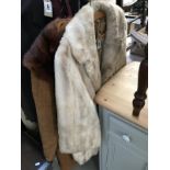 1960's/70's imitation mink fur coat and 1970' Fortown ladies coat with faux fur collar