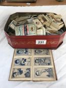 A collection of tea and cigarette cards
