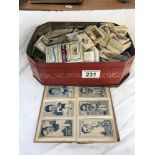 A collection of tea and cigarette cards