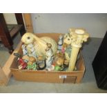 A box of ornaments and figurines