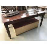 A Victorian mahogany refrectory table