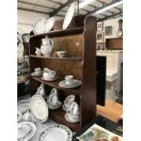 A 1950's oak book shelf