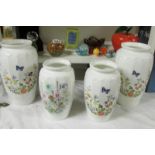 4 Boxes Aynsley vases.