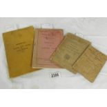 4 rare WW1 books:- Notes for Infantry and Trench Warfare 1916, Handbook of the 18-PR Q.