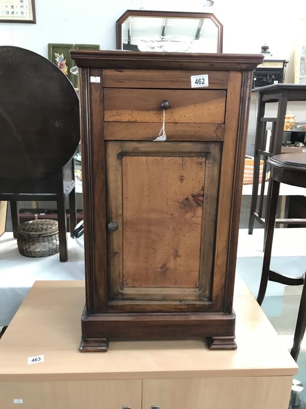 Victorian marble top mahogany pot cupboard