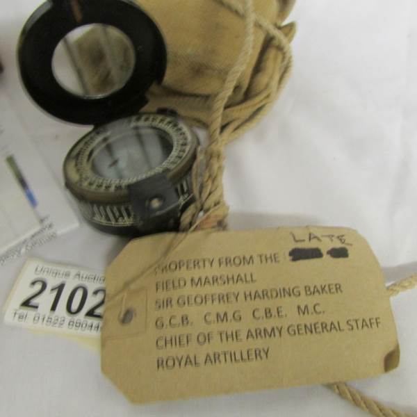 2 military compasses - T. G. Co., Ltd., No. B22522 1940 Mk III and G.E.C., No. - Image 3 of 3