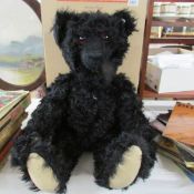 A 2003 Steiff Replica Titanic/Mourning growler black bear (approximately 27"/68 cm) with box and