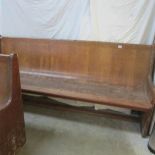 An old church pew.