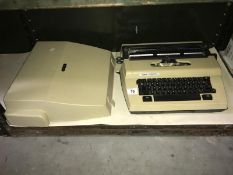 A vintage Erika electric typewriter