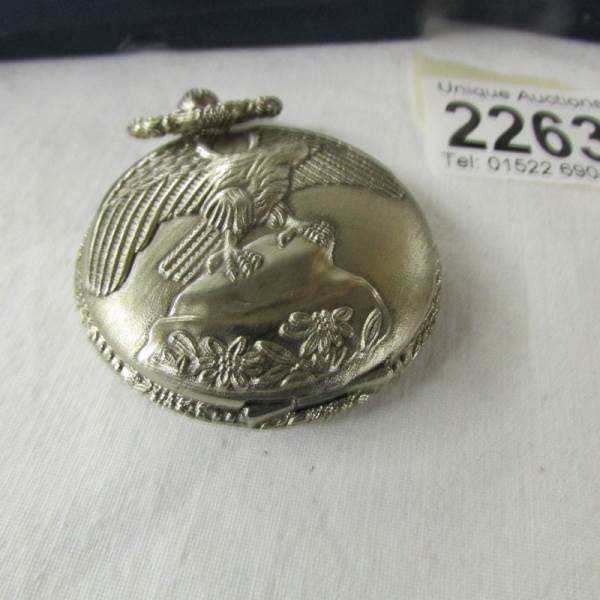 A pocket watch on stag stand and 5 other pocket watches. - Image 7 of 7