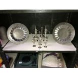 A good lot of Indian ware trays, coffee pots, etc.