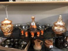 A quantity of vintage glassware incl.