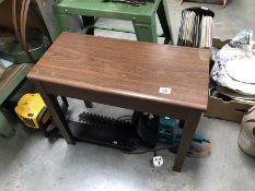 A piano stool.