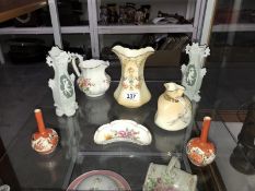 A mixed lot of jugs, vases etc.