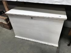 A painted tool/blanket box.
