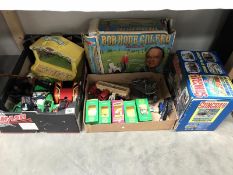 A collection of vintage and other toys including Bob Hope radio controlled golfer,