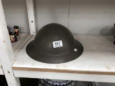 A military helmet.