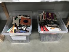 2 large boxes of 45 rpm records.