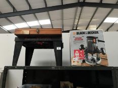 A Black & Decker router & router jigsaw table