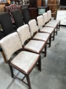 A set of 6 1950's dining chairs.