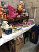 A large quantity of children's toys etc.