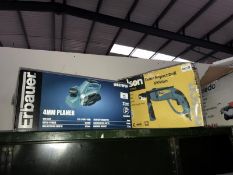 A 4mm planer & a 13mm impact drill (new & sealed)