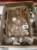 A large quantity of copper and other coins