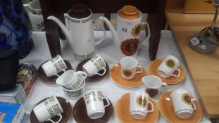 2 Vintage Meakin Coffee Sets