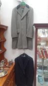 A vintage Austin Reed overcoat and an Austin Reed dinner suit