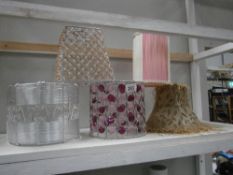 5 assorted lampshades