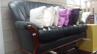 A Green 3 Seater Settee