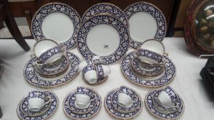 A Crown Staffordshire Porcelain Dinner Set