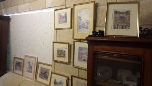 A large quantity of framed and glazed pictures