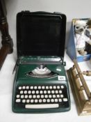 A Remington typewriter.