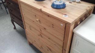 A Pine 3 Draw Chest Of Drawers