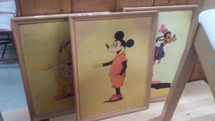 3 Vintage Disney Pictures Of Mickey,