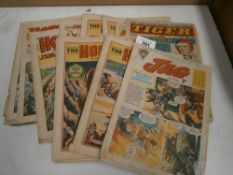 A small collection of British comics including JAG, The Hornet,