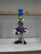 A Murano glass clown