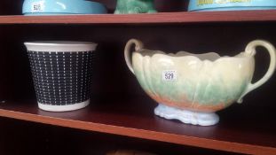 A Denby planter and 1 other