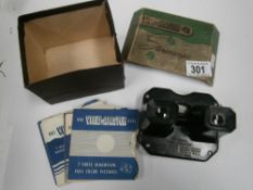 A boxed vintage View-master stereoscope
