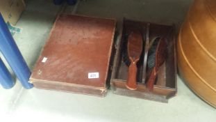 A Vintage Cutlery Tray, Brief Case Etc.
