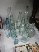 A quantity of old bottles.