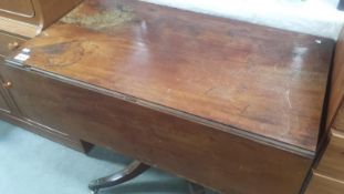 A Victorian mahogany pembroke table