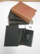 5 small bibles and a bible stamp book