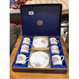 A boxed 12 piece Coalport coffee set