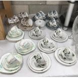 A quantity of part tea sets including Woods, Radfords etc.