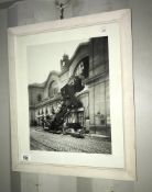 A framed and glazed picture of a steam train entitled 'Accident'
