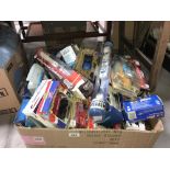 A large box of miscellaneous boxed Diecast models including Burago etc.