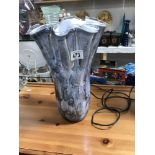 A large art glass table lamp A/F