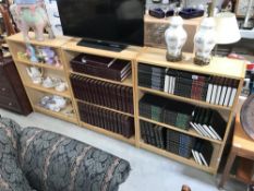 3 book shelves